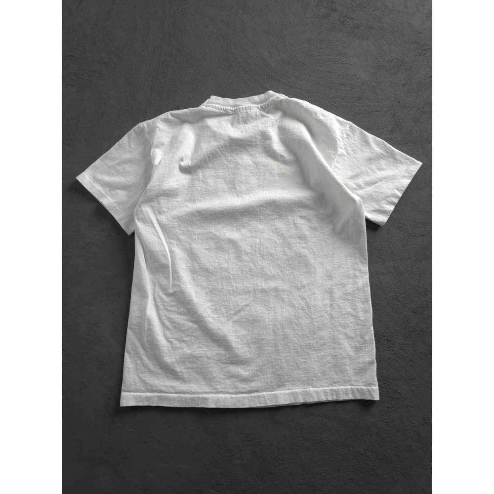 Vintage 1990s Harmonize With The World Around You Human-i-tees White T-shirt L - Picture 3 of 8